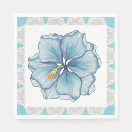 Servilleta De Papel Hibiscus & lace TURQUOISE