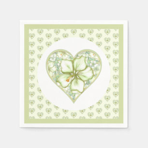 Servilleta De Papel Hibiscus & lace WHITE