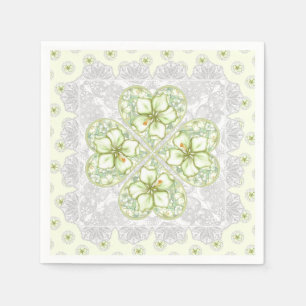 Servilleta De Papel Hibiscus & lace WHITE