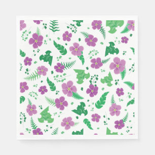 Servilleta De Papel Hibiscus púrpura