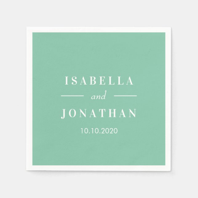 Servilleta De Papel Hibiscus tropical | Personalizado del boda de caci (Anverso)