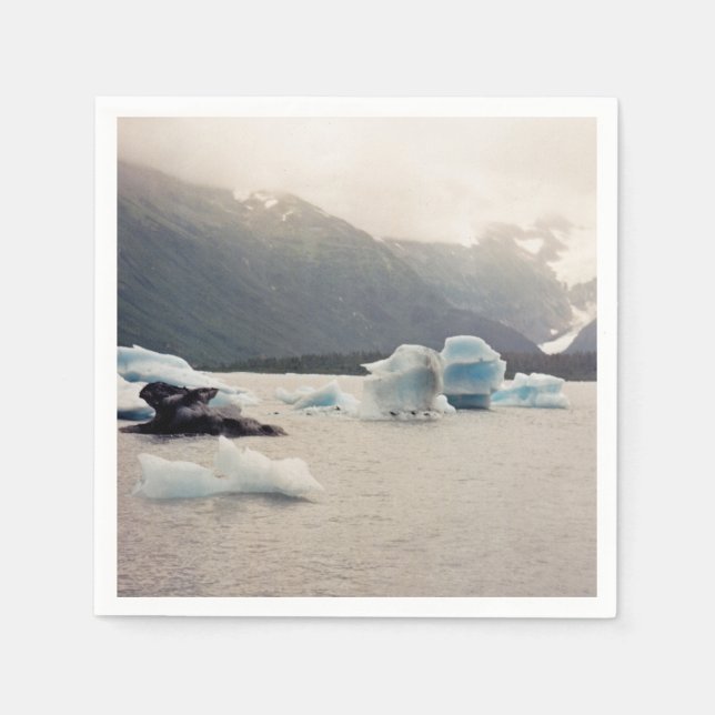 Servilleta De Papel Hielo azul (Anverso)