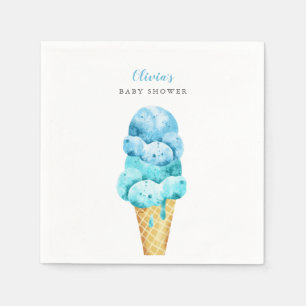 Servilleta De Papel Hielo Cream ThBoy Baby Shower