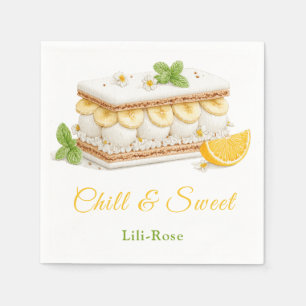 Servilleta De Papel Hielo Crema Sandwich Day Watercolor