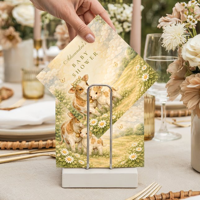 Servilleta De Papel Highland Cow Baby Shower (Subido por el creador)