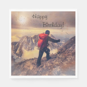 Servilleta De Papel Hiker Happy Birthday