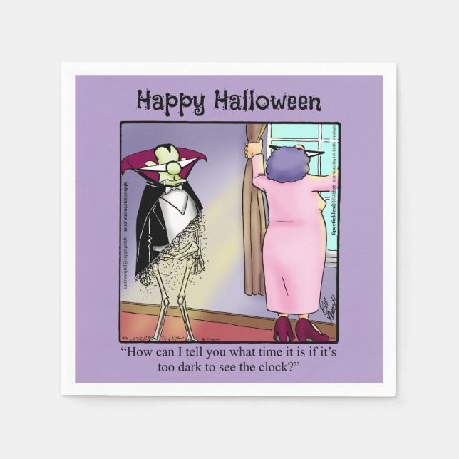 Servilleta De Papel Hilarantes Napkins Party Halloween (Anverso)