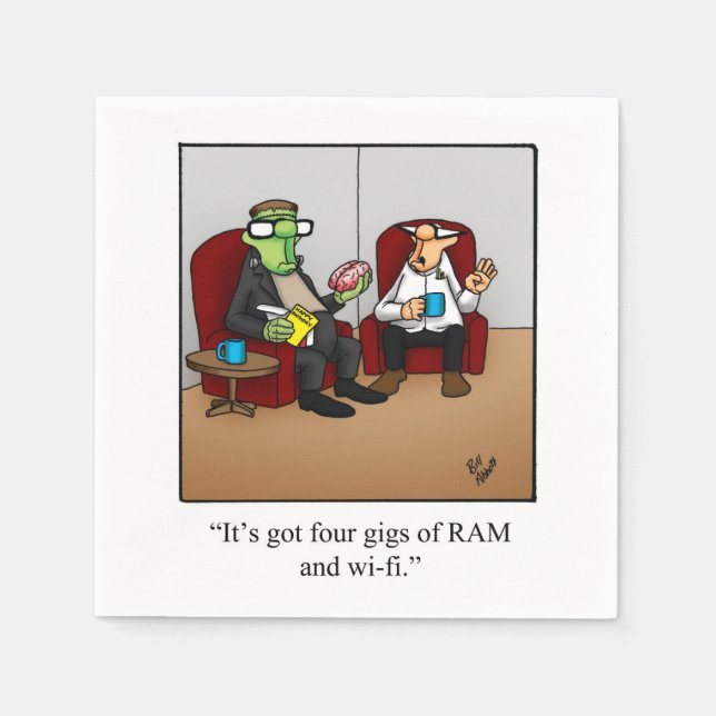 Servilleta De Papel Hilarantes Napkins Party Halloween (Anverso)