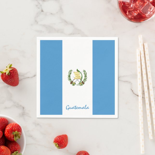 Servilleta De Papel Hincha de la bandera de Guatemala y fiesta de la m (In situ)