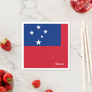 Servilleta De Papel Hinchas de la moda y los deportes de Samoa y la ba