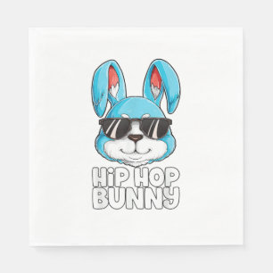 Servilleta De Papel Hip Hop Bunny Easter Boys Chicas Niños Conejo Lo