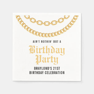 Servilleta De Papel Hip Hop Enlace Cubano Papel de cumpleaños Napkin