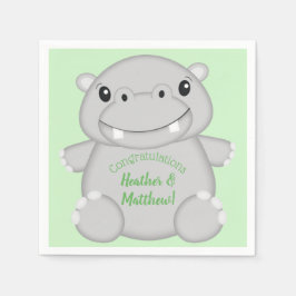 Servilleta De Papel Hippo Baby Shower