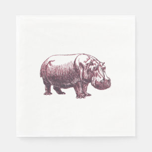 Servilleta De Papel Hippopotamus