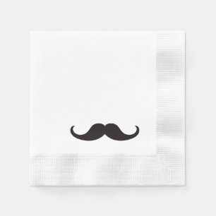 Servilleta De Papel Hipster Mustache