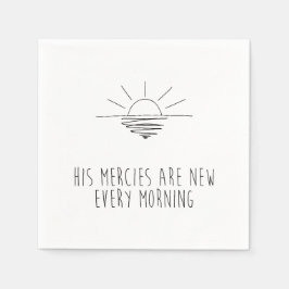 Servilleta De Papel His Mercies Are New Every Morning