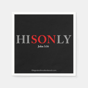 Servilleta De Papel HISONLY John 3:16
