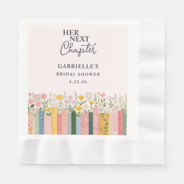 Servilleta De Papel Historia Floral de Cuentos Su Próximo Capítulo Des (Anverso)