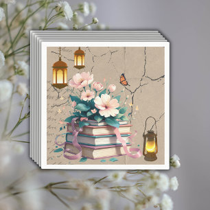 Servilleta De Papel Historieta vintage Floral Baby Shower