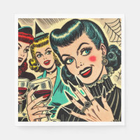 Historietas de Chicas de Halloween retro góticos