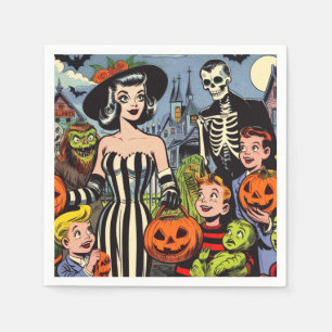 Servilleta De Papel Historietas de Halloween