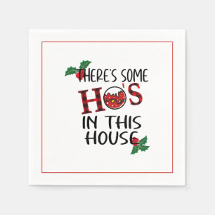 Servilleta De Papel Ho está en esta casa, Navidades de Santa Funny
