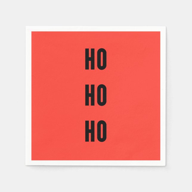 Servilleta De Papel Ho Ho Ho (Anverso)
