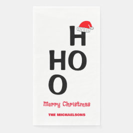 Servilleta De Papel Ho Ho Ho Ho: Feliz Navidad