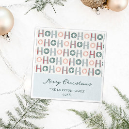 Servilleta De Papel Ho Ho Ho Ho Ho Paper Napkin