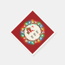 Ho Ho Ho Ho Santa Claus con luces Navidades