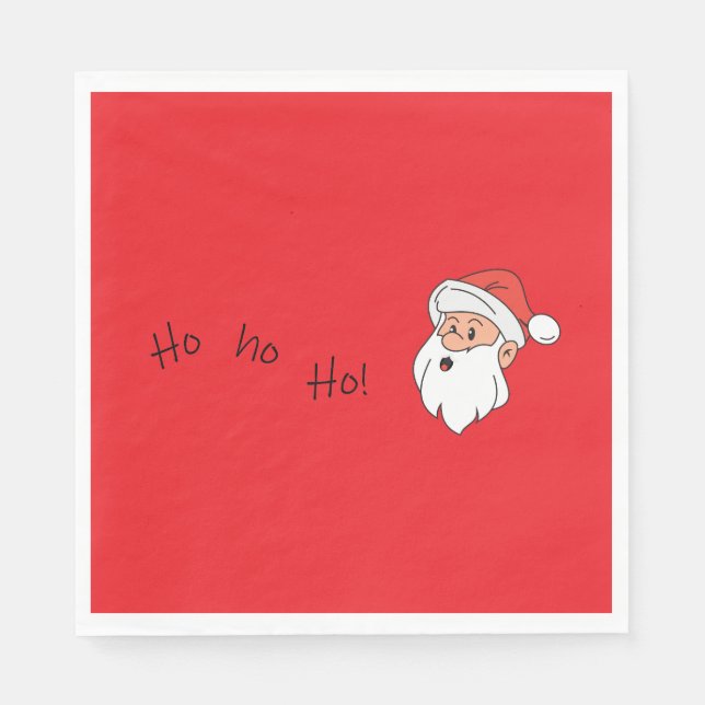 Servilleta De Papel Ho ho ho santa clause  (Anverso)