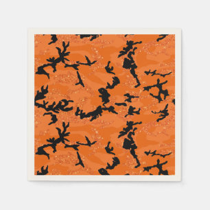 Servilleta De Papel HOC Naranja Brillante Edición Halloween Camo