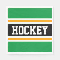 HOCKEY negrita Rayas Amarillas Verde Brillante