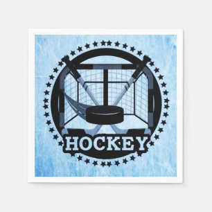 Servilleta De Papel Hockey sobre hielo azul hielo