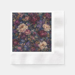 Servilleta De Papel Hogar de jardín floral impresionista gótico temper