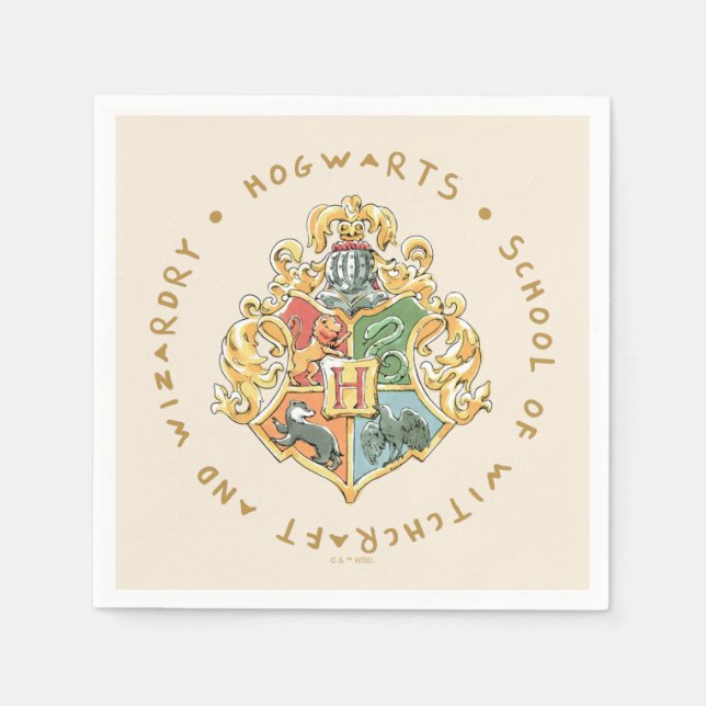 Servilleta De Papel HOGWARTS™ School of Witchcraft and Wizardry (Anverso)