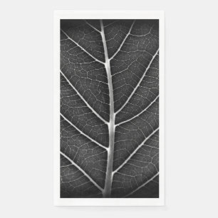 Servilleta De Papel Hoja brillante en blanco y negro en primer plano