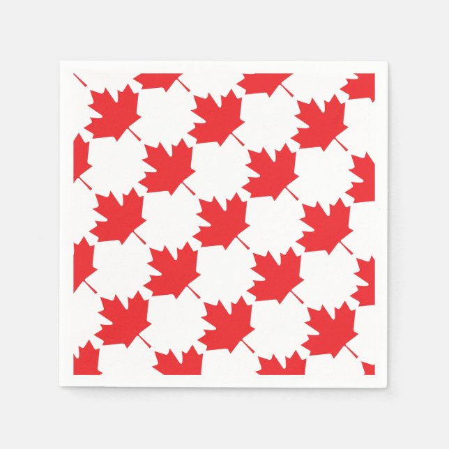 Servilleta De Papel Hoja de arce canadiense (Anverso)