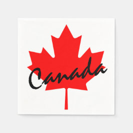 Servilleta De Papel Hoja de Arce Rojo de Canadá