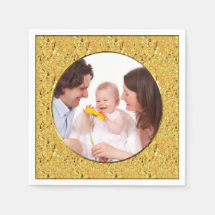 Servilleta De Papel Hoja de oro cuadrada del capítulo + sus fotos y