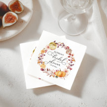 Hoja de Otoño Floral Calabaza Bridal Shower de Oto