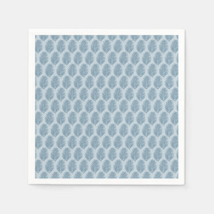 Servilleta De Papel Hoja de Palma Azul Claro