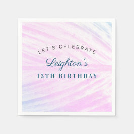 Servilleta De Papel Hoja tropical pintada