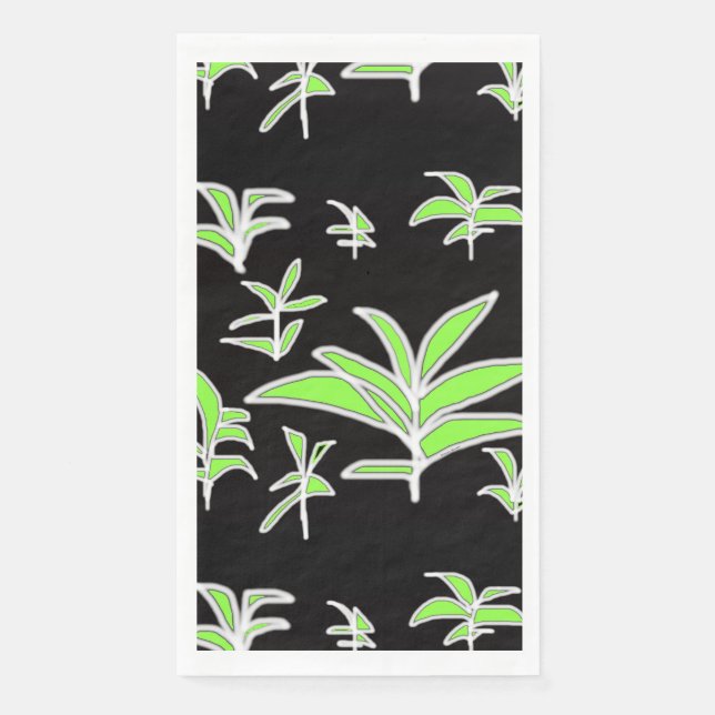 Servilleta De Papel Hoja Verde (Anverso)