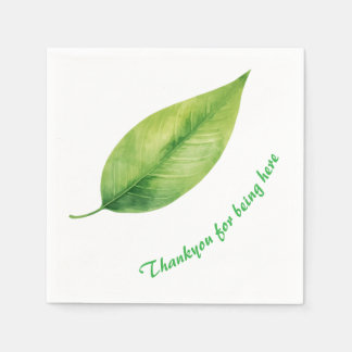 Servilleta De Papel Hoja verde
