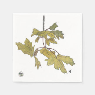 Servilleta De Papel Hojas amarillas Papel Cocktail Napkin