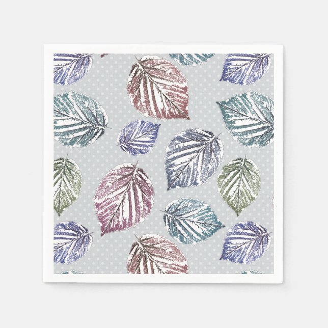 Servilleta De Papel Hojas de apertura sobre fondo gris claro (Anverso)