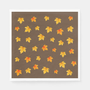 Servilleta De Papel Hojas de arce de otoño