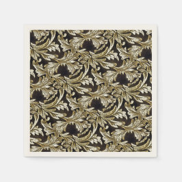 Servilleta De Papel Hojas De Bronce