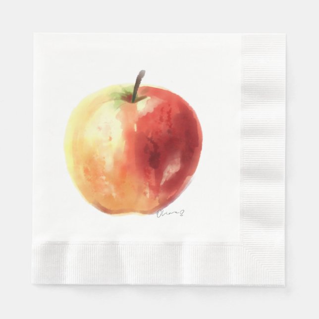 Servilleta De Papel Hojas de diseño de una sola Apple (Anverso)